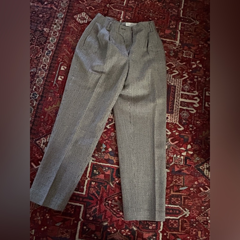Valerie Stevens Classic Wool Tweed Slacks
